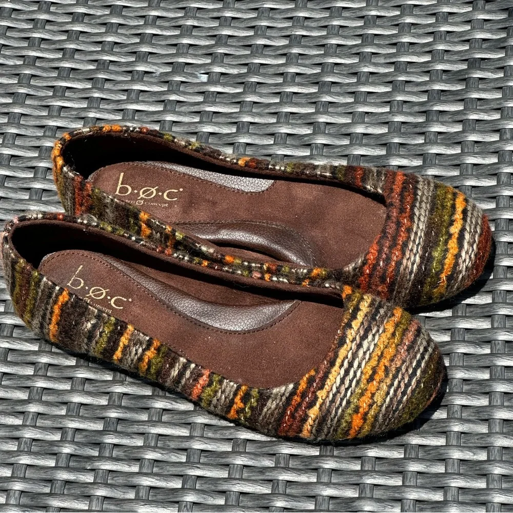 B.o.c. multi color tweed‎ flats size 8/39